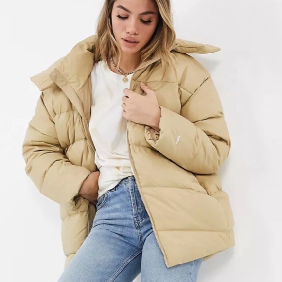 NWT The North Face Women’s Palomar Down Parka Coat Jacket Relaxed fit Khaki M BE - Picture 8 of 16